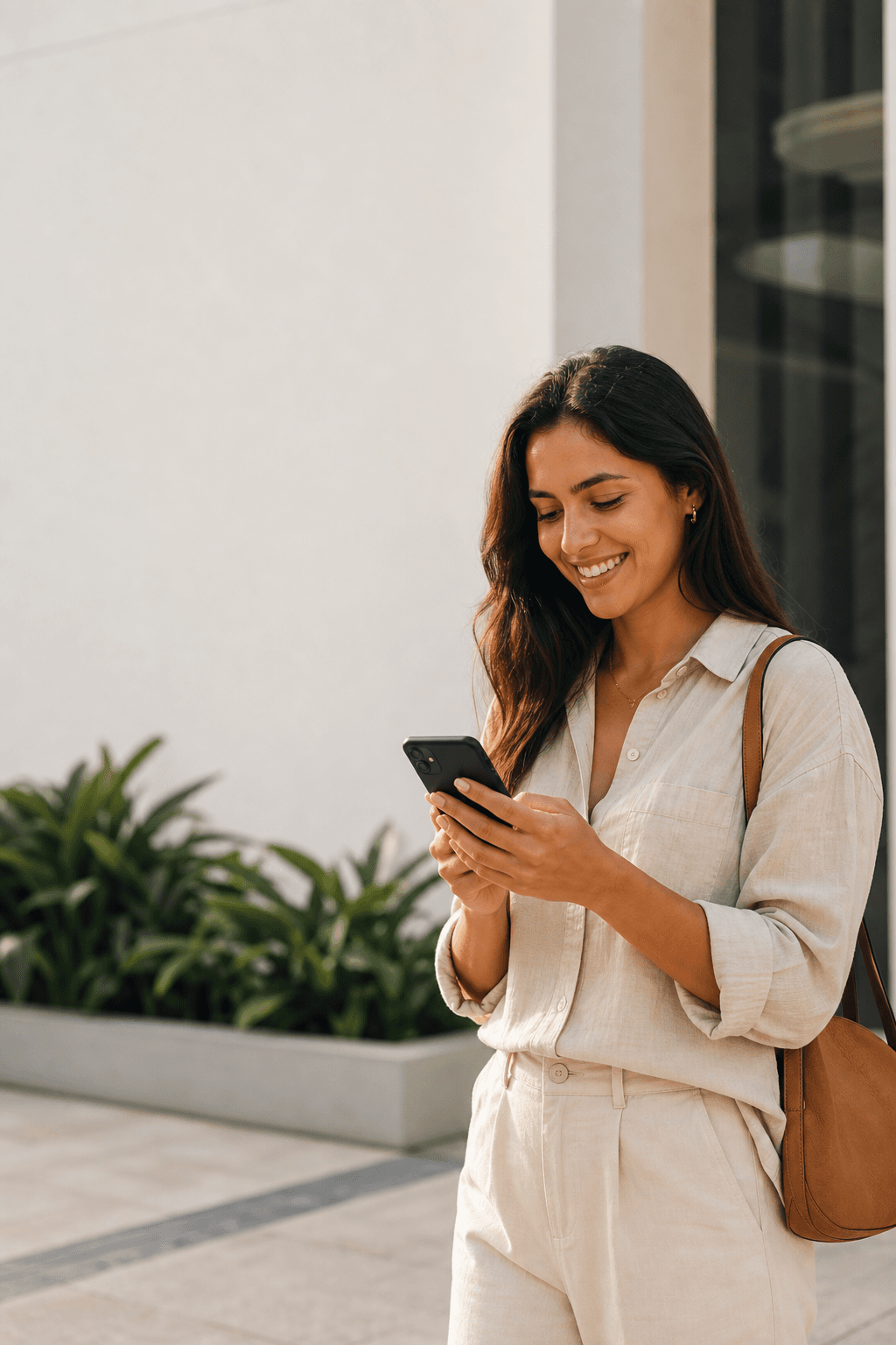 Cliente Remitfy usando o app no celular